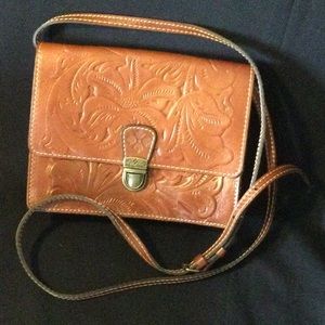 Patricia Nash tooled leather Crossbody bag